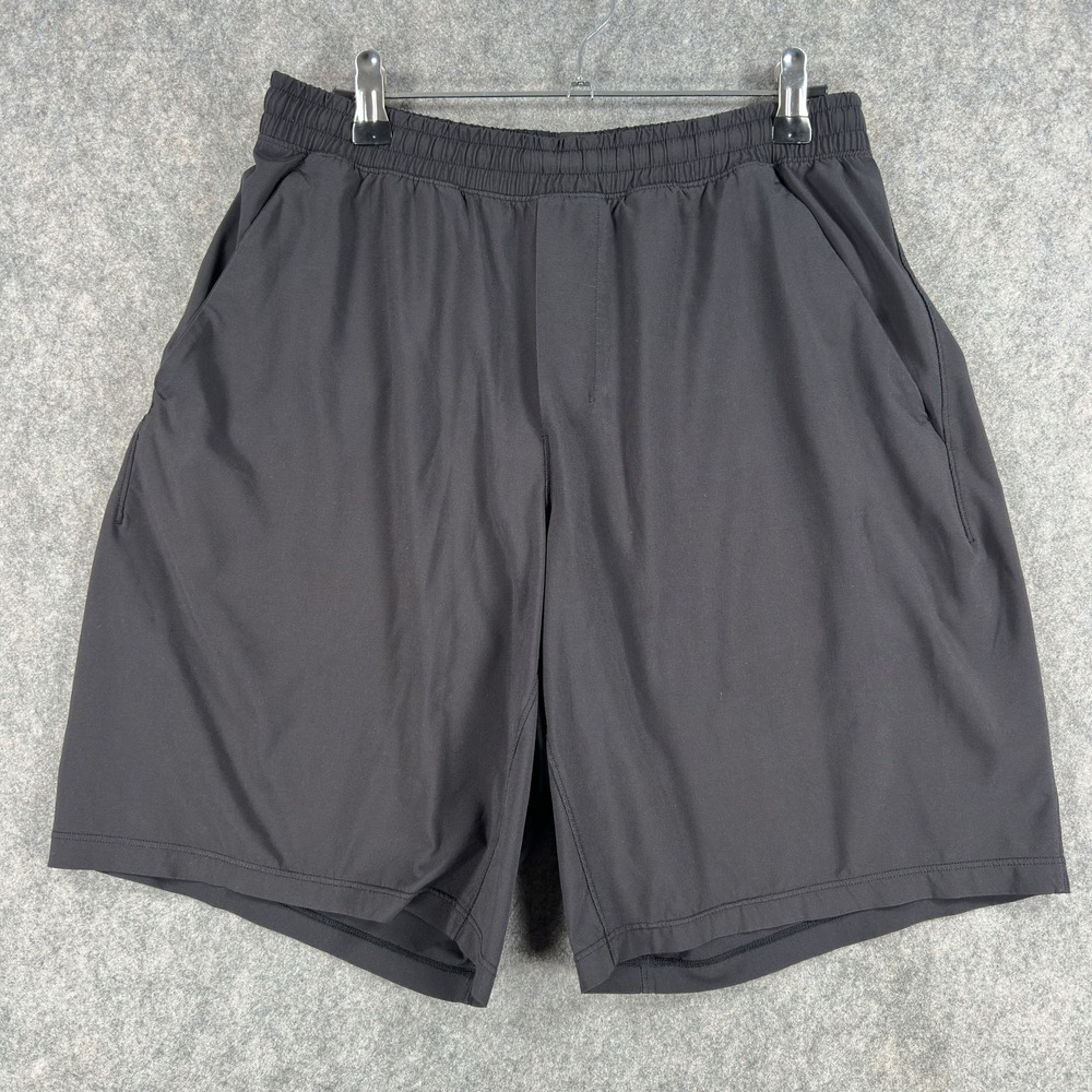 Lululemon Pace Breaker Shorts Mens Medium Black 8 Inch Lined Running